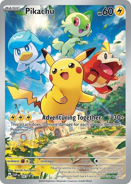 Pikachu from SVP Black Star Promos