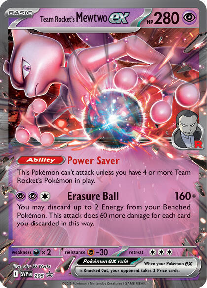 Mewtwo-ex de la Team Rocket