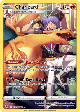 Charizard — Rare card from Lost Origin Trainer Gallery
