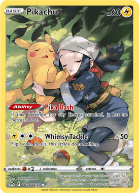 Pikachu — Rare card from Lost Origin Trainer Gallery
