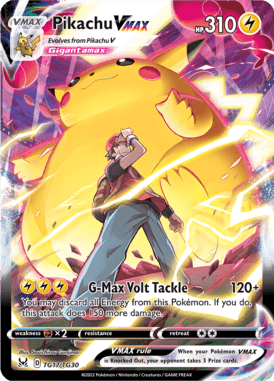 Pikachu VMAX — Ultra Rare card from Lost Origin Trainer Gallery