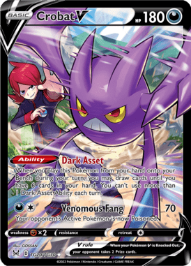 Crobat V — Ultra Rare card from Lost Origin Trainer Gallery