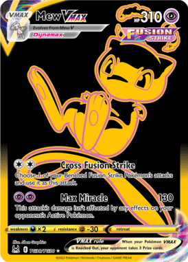 Mew VMAX — Secret Rare card from Lost Origin Trainer Gallery