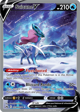 Suicune V — Ultra Rare card from Crown Zenith Galarian Gallery