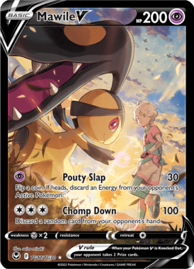 Mawile V — Holo Rare V card from Silver Tempest Trainer Gallery
