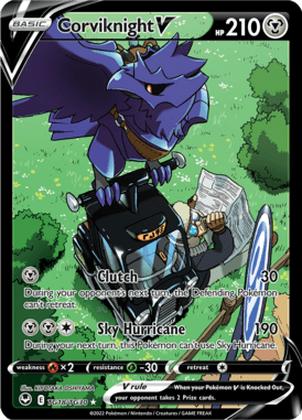 Corviknight V — Holo Rare V card from Silver Tempest Trainer Gallery