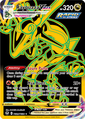 Rayquaza VMAX — Secret Rare card from Silver Tempest Trainer Gallery
