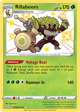 Rillaboom from Shining Fates Shiny Vault