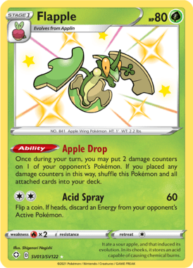 Flapple from Shining Fates Shiny Vault