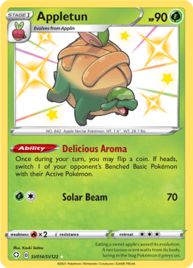 Appletun from Shining Fates Shiny Vault