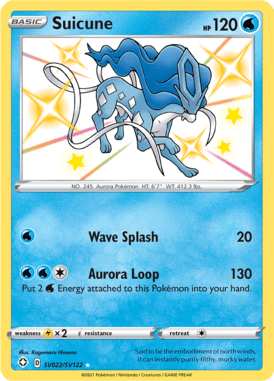 Suicune — Shiny rare card from Shining Fates Shiny Vault
