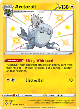 Arctozolt — Shiny rare card from Shining Fates Shiny Vault