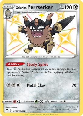 Perrserker de Galar from Destinos Brilhantes Cofre Brilhante