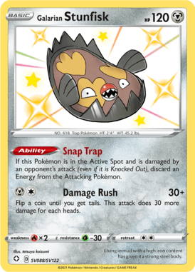 Galarian Stunfisk from Shining Fates Shiny Vault