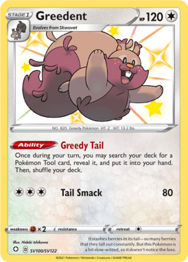 Greedent from Shining Fates Shiny Vault