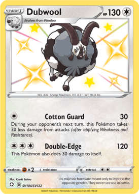 Dubwool from Shining Fates Shiny Vault