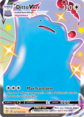 Ditto VMAX — Shiny rare VMAX card from Shining Fates Shiny Vault