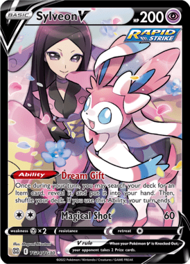 Sylveon V — Ultra Rare card from Brilliant Stars Trainer Gallery