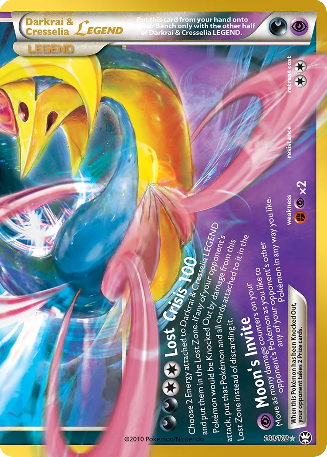 Darkrai & Cresselia LEGEND — Common card from 30th Classic Collection