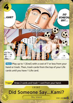 Did Someone Say...Kami?