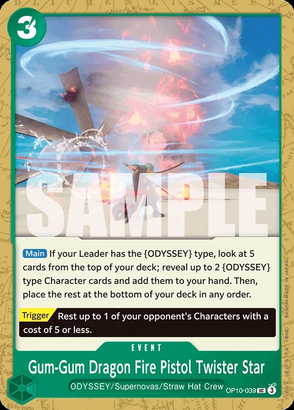 Gum-Gum Dragon Fire Pistol Twister Star