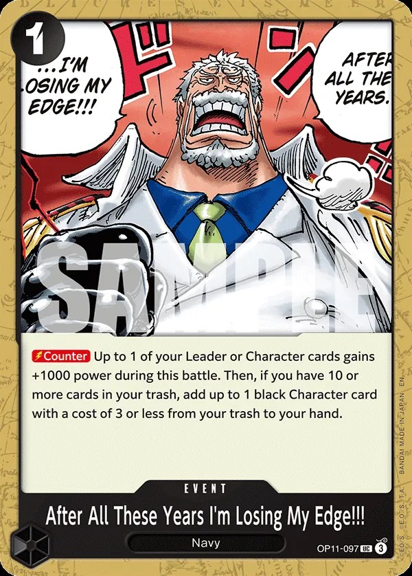 After All These Years I'm Losing My Edge!!!