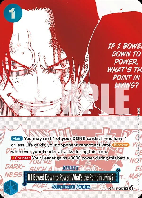 If I Bowed Down to Power, What's the Point in Living?