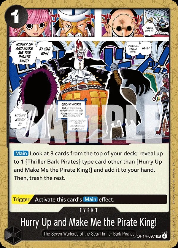 Hurry Up and Make Me the Pirate King!