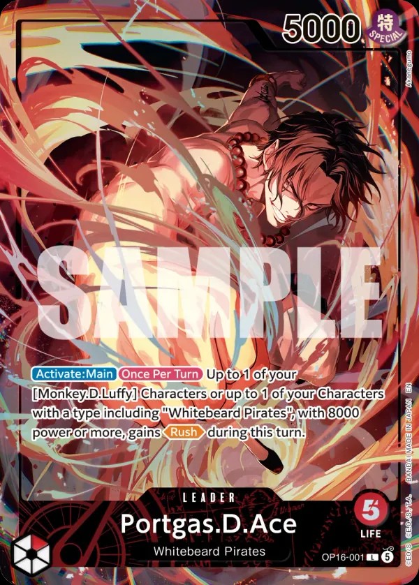 Portgas.D.Ace · OP16-001-v2 · Misc. Promos