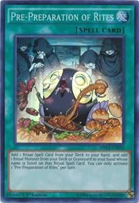 Pre-Preparation of Rites