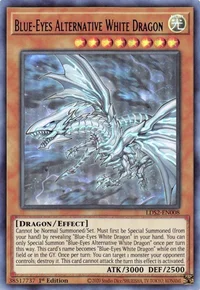 Dragão Branco Alternativo de Olhos Azuis