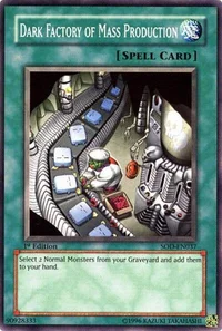 Dark Factory of Mass Production