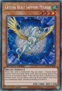 Crystal Beast Sapphire Pegasus (Secret Rare)