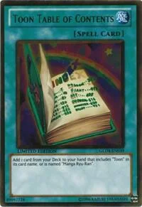 Toon Table of Contents