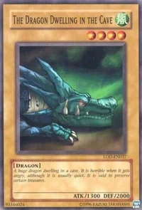 Drache, der in der Höhle haust