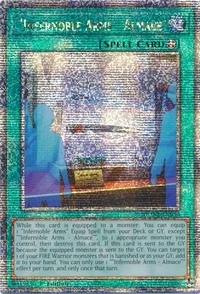 "Infernoble Arms - Almace" (Quarter Century Secret Rare)