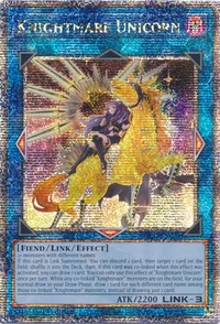 Knightmare Unicorn (Alternate Art) (Quarter Century Secret Rare)