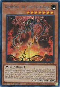 Kumongous, der Kaiju der klebrigen Fäden
