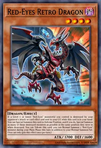 Dragon Rétro aux Yeux Rouges