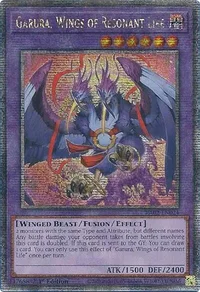 Garura, Wings of Resonant Life (Quarter Century Secret Rare)