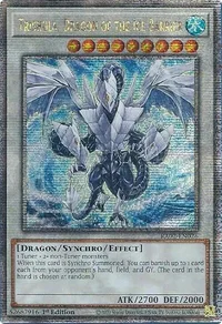 Trishula, Dragon of the Ice Barrier (Quarter Century Secret Rare)