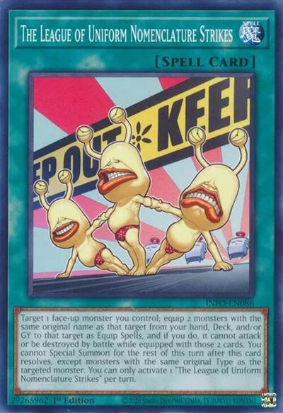 The League of Uniform Nomenclature Strikes