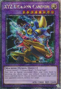 XYZ-Dragon Cannon (Alternate Art) (Quarter Century Secret Rare)
