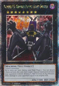 Number 15: Gimmick Puppet Giant Grinder (Quarter Century Secret Rare)