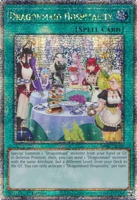 Dragonmaid Hospitality (Alternate Art) (Quarter Century Secret Rare)