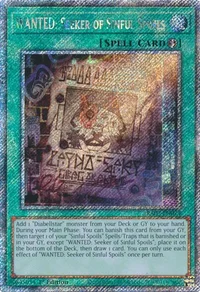 WANTED: Seeker of Sinful Spoils (Platinum Secret Rare)