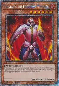 Thestalos the Firestorm Monarch (Platinum Secret Rare)