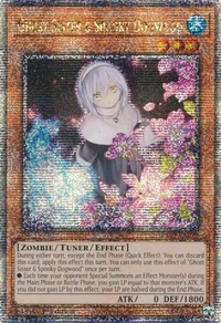 Ghost Sister & Spooky Dogwood (Alternate Art) (Quarter Century Secret Rare)