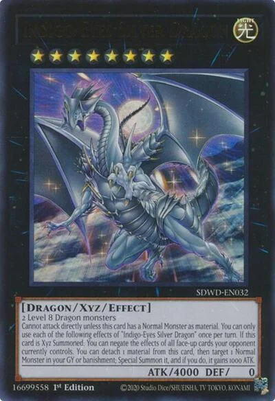 Indigo-Eyes Silver Dragon