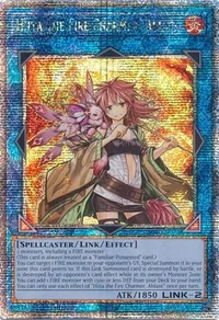 Hiita the Fire Charmer, Ablaze (Quarter Century Secret Rare)